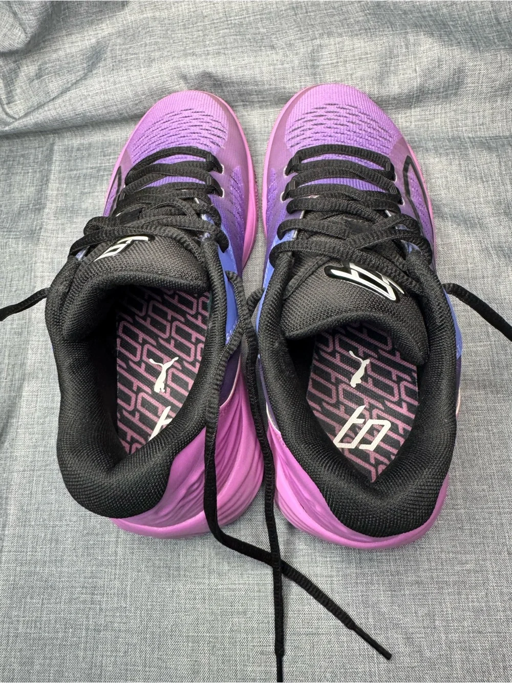 PUMA MB.02 LaMelo Ball Basketball Shoes Purple Pink Gradient Women’s 6.5 EU 37